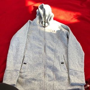 Under Armour gray warm long length sweatshirt.